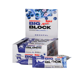 Фото Reckful Протеиновые батончики без сахара  Big Block Рекфул, 100 гр  со вкусом черника в белой глазури