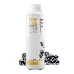 Фото Изотоник жидкий Комплекс витаминов B+ Магний + L-карнитин Maxler Vitamin Drink Concentrate 500 мл Черная смородина