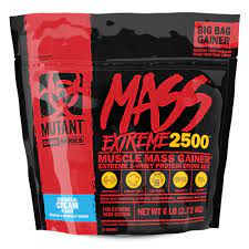 Гейнер с BCAA Mutant Mass XXXTREME 2500 вес 2720 гр вкус тройной шоколад