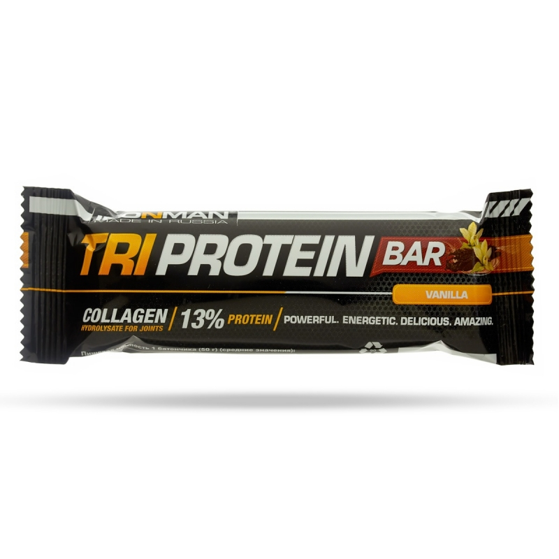 IRONMAN TRI Protein Bar 50 гр вкус ваниль