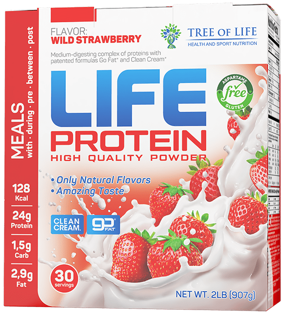 Tree of Life LIFE PROTEIN 908 гр вкус клубника