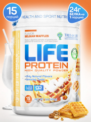 Фото Протеин Life Protein 454 гр вкус бельгийские вафли