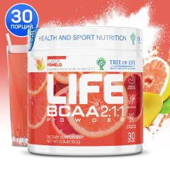 Фото Life BCAA 2:1:1 Mangosteen 150гр вкус помело