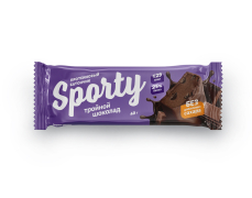 Глазированные протеиновые  батончики Sporty Protein 40 гр вкус Пана-Котта с карамелью