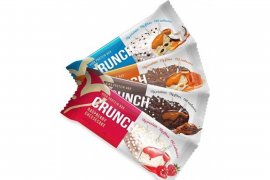 BootyBar Crunch батончик 60 гр со вкусом персик в шоколаде
