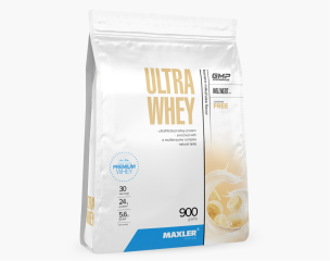 Фото Maxler Ultra Whey  пакет 900 гр вкус банан